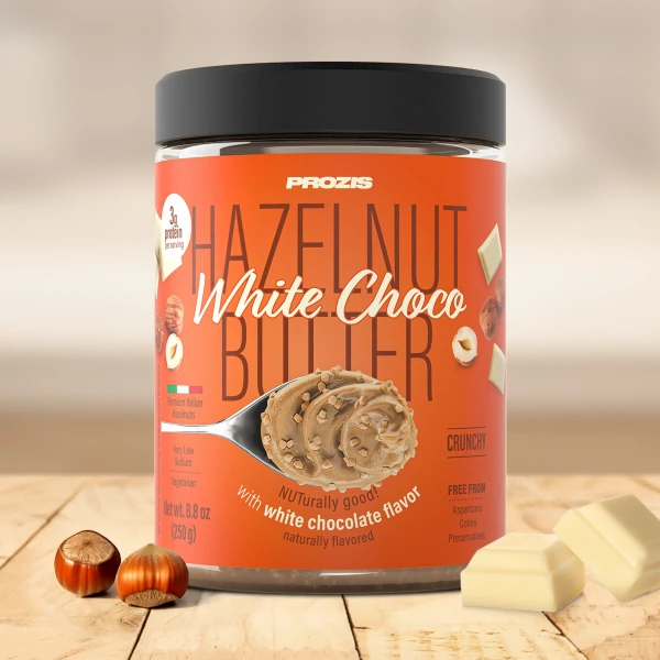 Hazelnut-White Choco Butter - 8.8 oz Crunchy
