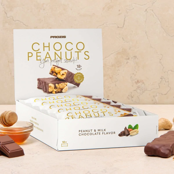 Choco Peanuts - Barre aux Cacahouètes et Chocolat au Lait x 10