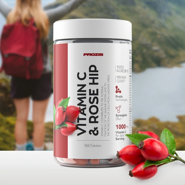Vitamin C 1000 mg + Rose Hip 360 tabs