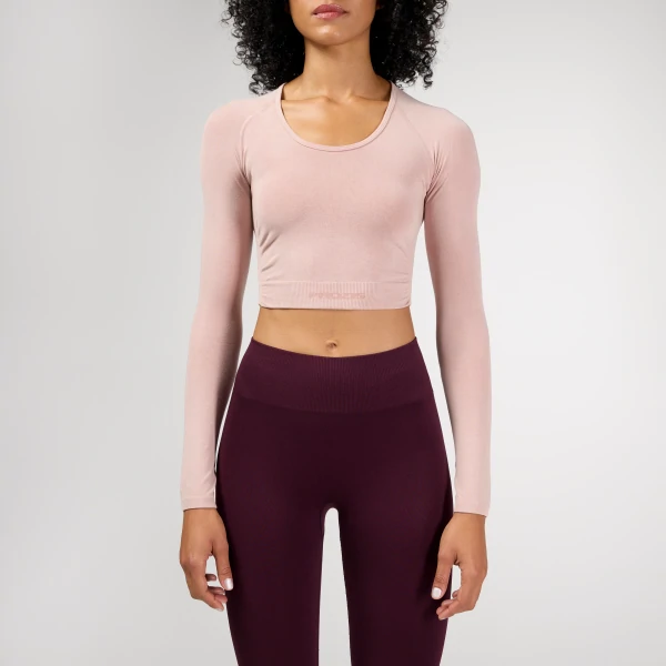 Crop Top à Manches Longues Wellness Retreat