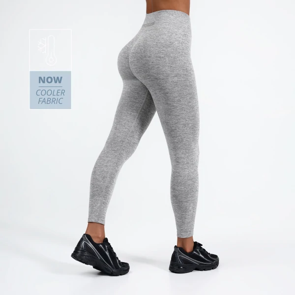 Athleisure Leggings mit mittelhohem Bund