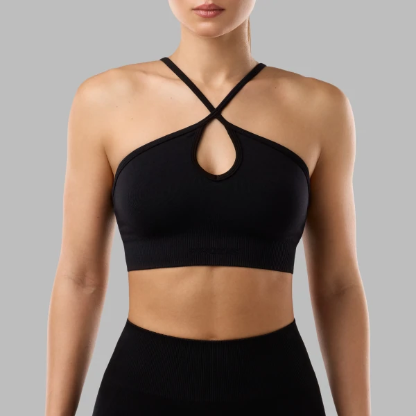 Athleisure Cross-Front Sports Bra 