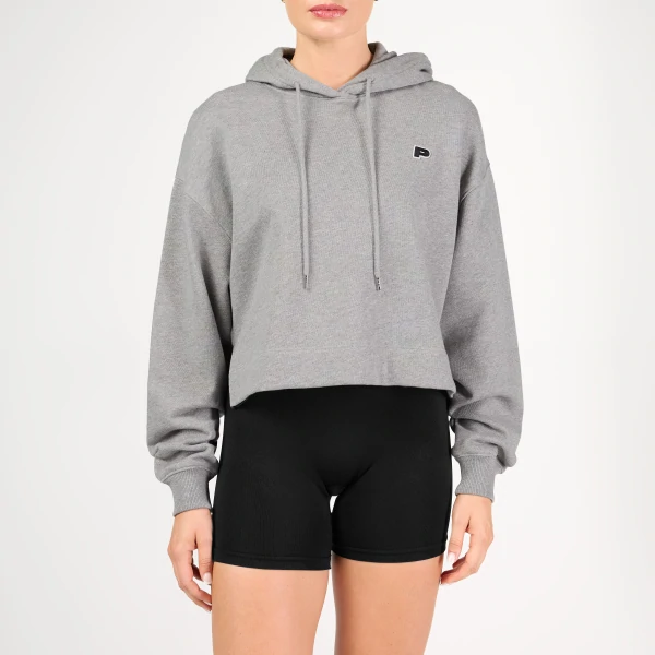 Athleisure P Kurz geschnittener Kapuzenpullover