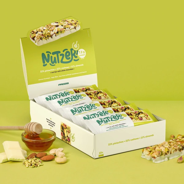 Nutzer Bar - Pistache et Chocolat Blanc x 10