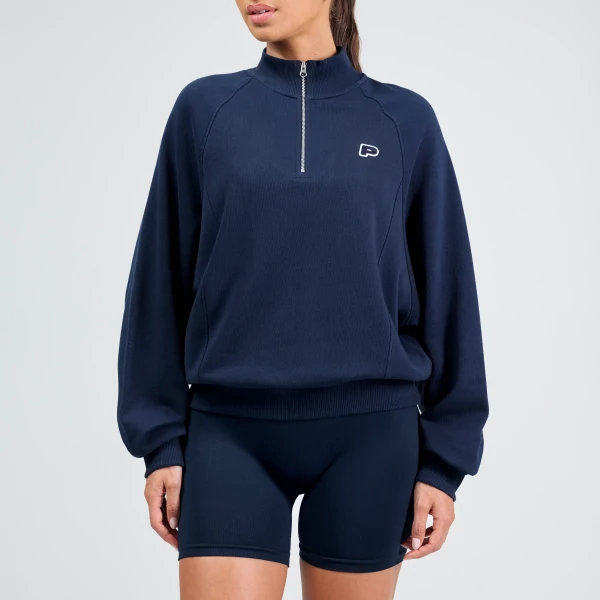 Athleisure P Sweatshirt mit Halbreißverschluss