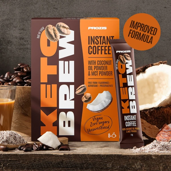 8 x Keto Brew - Pulverkaffee 4 g