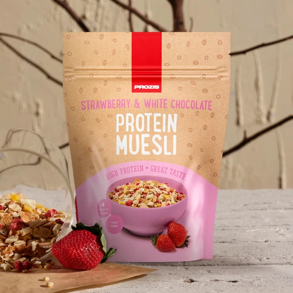Protein-Müsli 400 g Erdbeere und weiße Schokolade