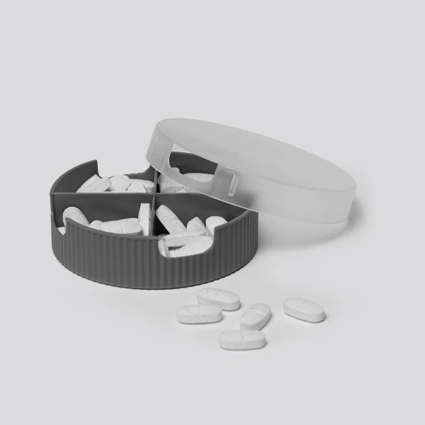 Groove Horizontal Pillbox - Dark Gray