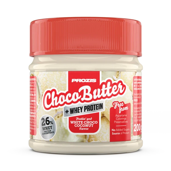 Whey Choco Butter 200 g - Weiße Schokolade und Kokosnuss