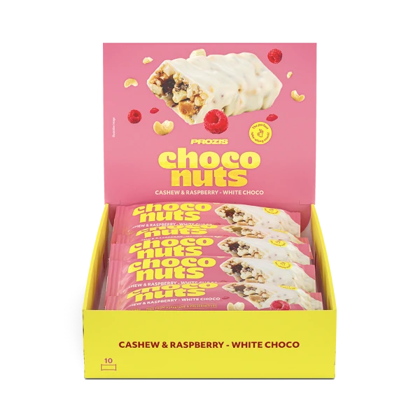 ChocoNuts - Cashew & Raspberry-White Choco x 10