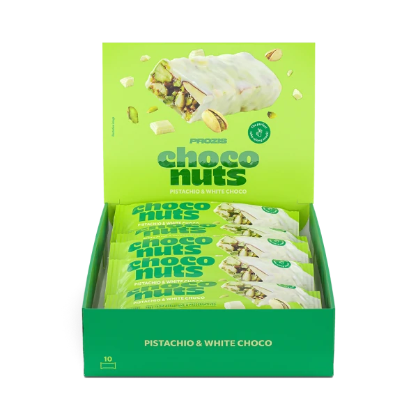 ChocoNuts - Pistachio & White Choco x 10
