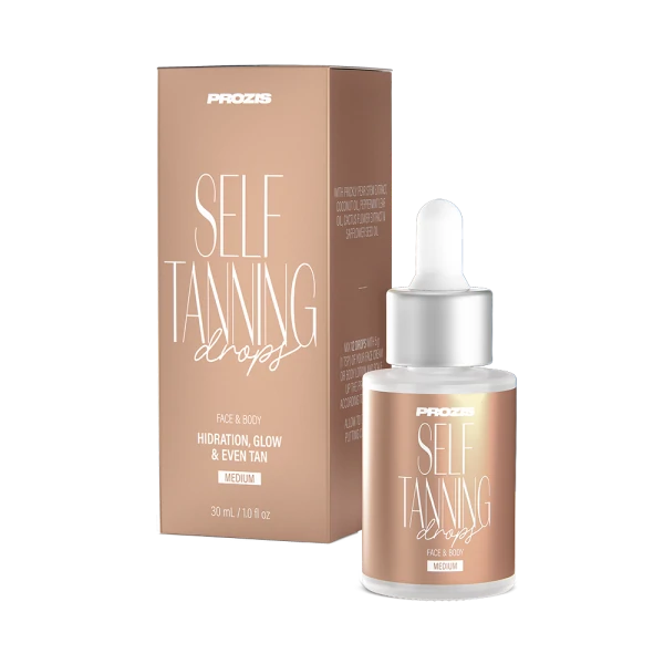 Body & Face Self-Tanning Drops - Medium 30 mL