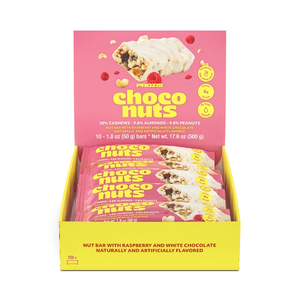ChocoNuts - Cashew & Raspberry - White Choco 10 ct