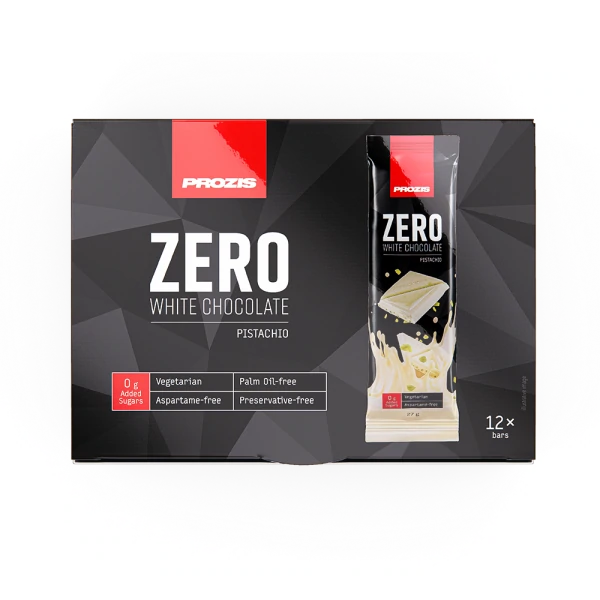 Chocolat Blanc Zero - Pistache - 12 barres