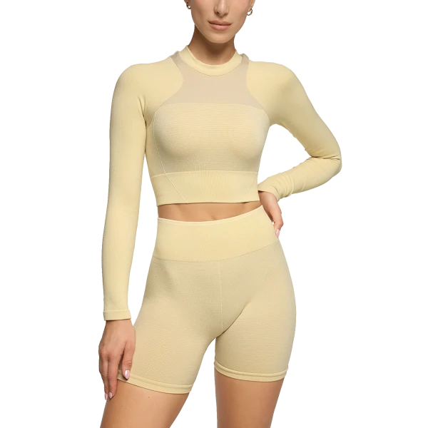 Mercury Rising LS Crop Top