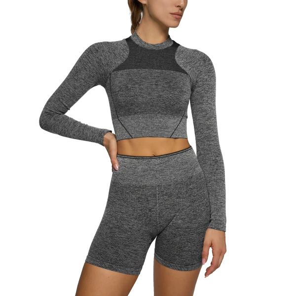 Mercury Rising Langarm-Crop Top