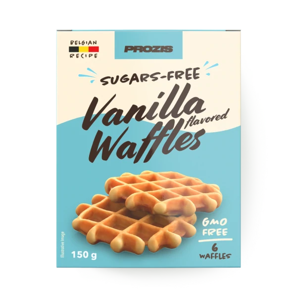 Gofres sin azúcares (6 ud) - Sabor a vainilla