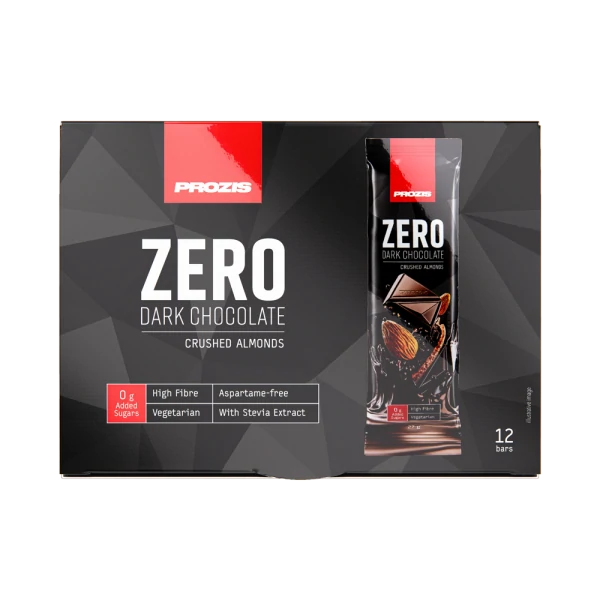 Zero Dark Chocolate - Almonds - 12 bars
