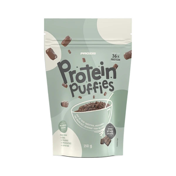 Protein-Puffies - Milchschokoladenüberzug 150 g
