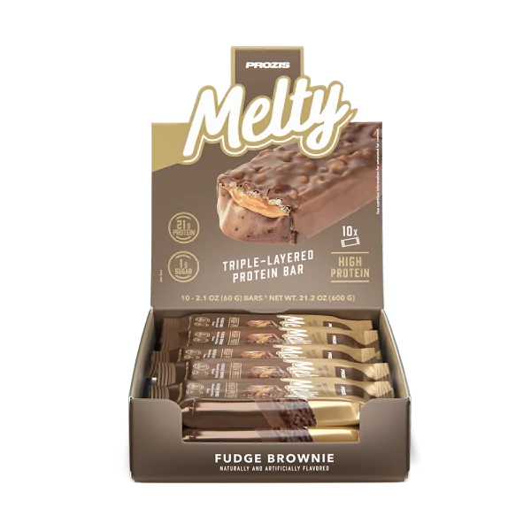 Melty - Low Sugar Protein Bar 10 ct Fudge Brownie