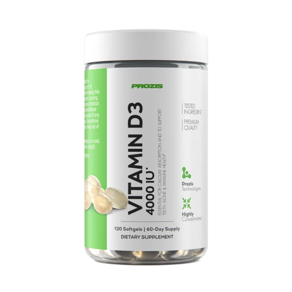 Vitamin D3 4000 IU 120 softgel capsules