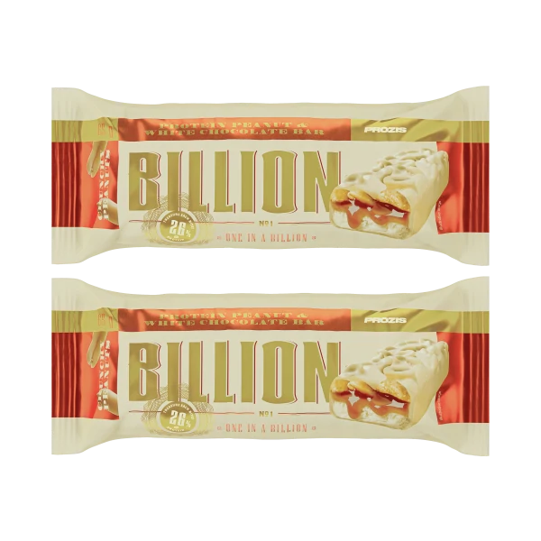 Billion - Proteinriegel mit Erdnüssen und weißer Schokolade x 2
