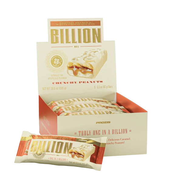 Billion Protein Peanut & White Chocolate Bar 9 ct
