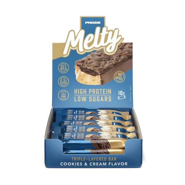 Melty - Proteinriegel mit niedrigem Zuckergehalt x 10