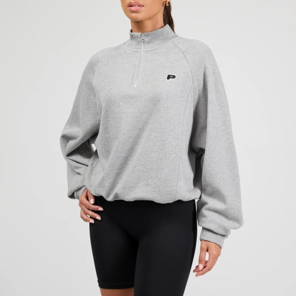 Athleisure P Φούτερ με Μισό Φερμουάρ