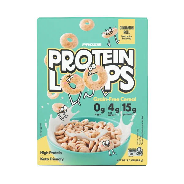 Protein Loops - High Protein Cereal - Cinnamon Roll 7oz