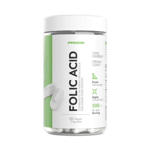 Acide Folique - Vitamine B9 500 mcg 120 gélules vég.