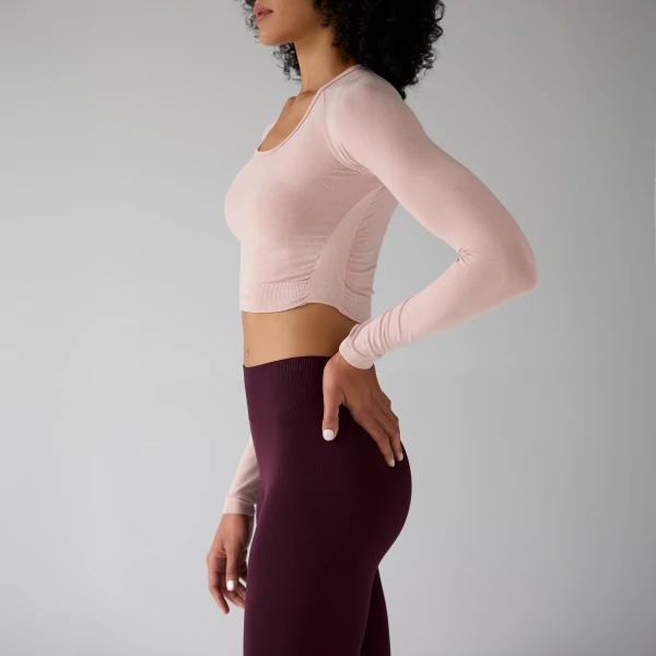 Crop Top à Manches Longues Wellness Retreat