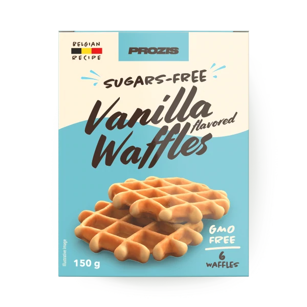 Waffeln ohne Zucker (6 Stück) - Vanillegeschmack