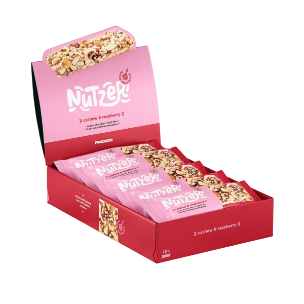 Nutzer Bar - Noix de Cajou et Framboise x 10