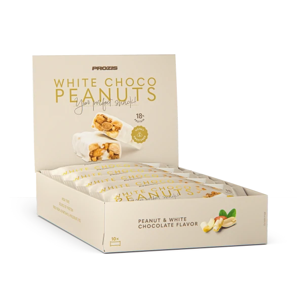 White Choco Peanuts - Barre aux Cacahouètes et Chocolat Blanc x 10
