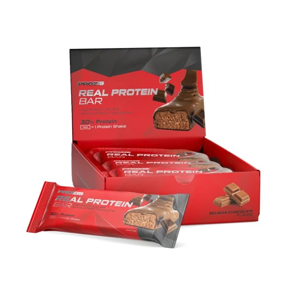 Real Protein Bar - Belgian Chocolate x 8