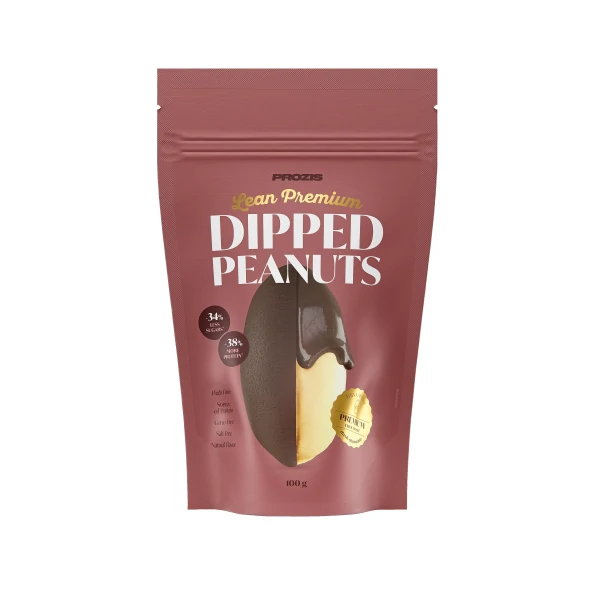 Lean Premium Dipped Peanuts - Chocolat Noir 100 g