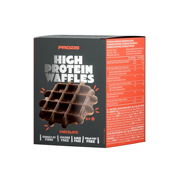 Protein-Waffeln (6 Stück) - Schokolade