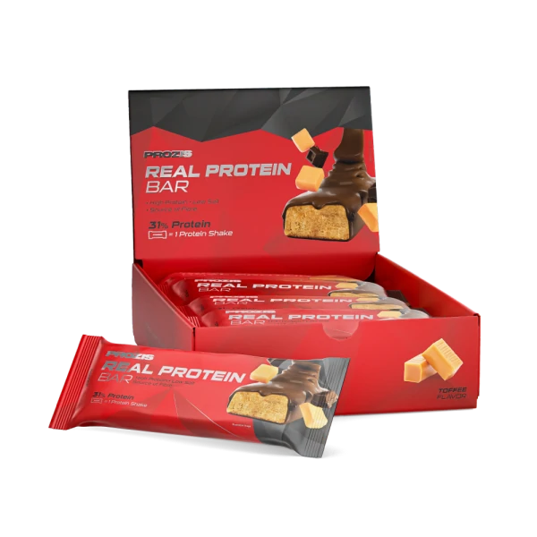 Real Protein Bar - Toffee x 8