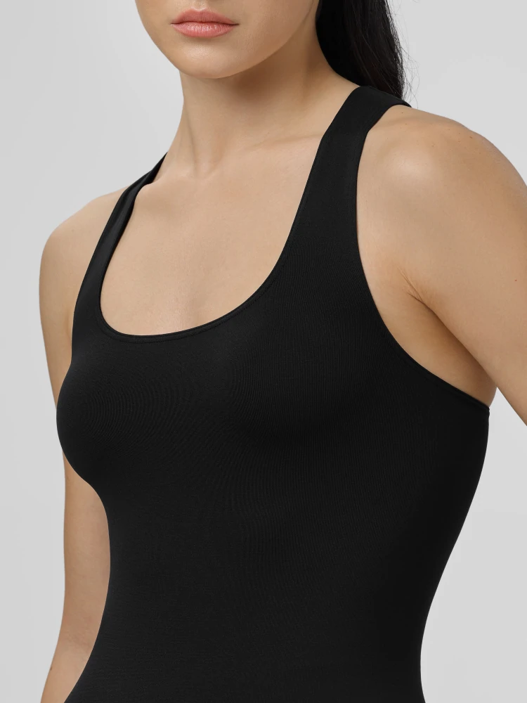 Athleisure RacerBack Tank Top - Black (8)