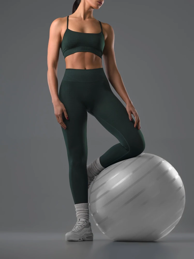 Soutien-Gorge de Sport Athleisure - Vert Foncé (9)