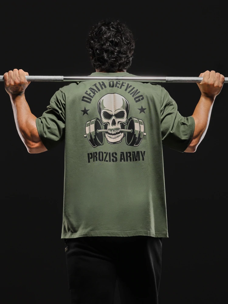 Army Defying Oversized T-Shirt  (9)