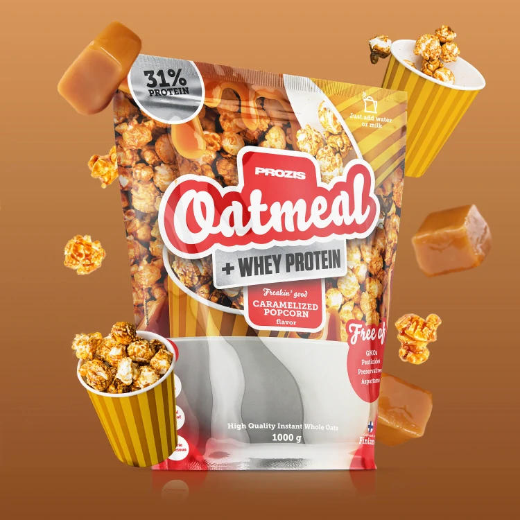 Oatmeal + Whey - Aveia e proteína whey 1000 g