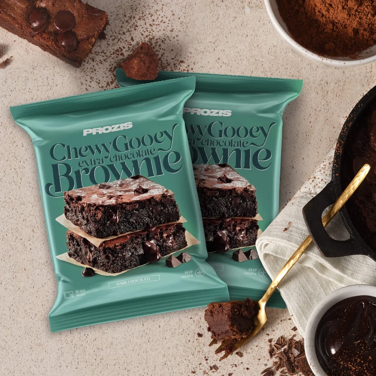 2 x Chewy-Gooey Extra Chocolate Brownie - Chocolat Noir 100 g