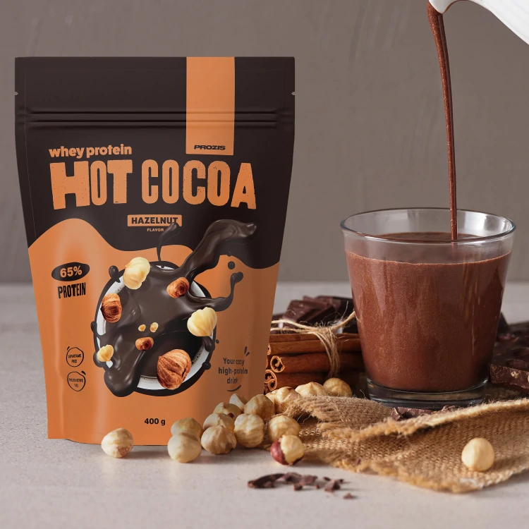 Hot Cocoa with Whey Protein 400 g - Hazelnut