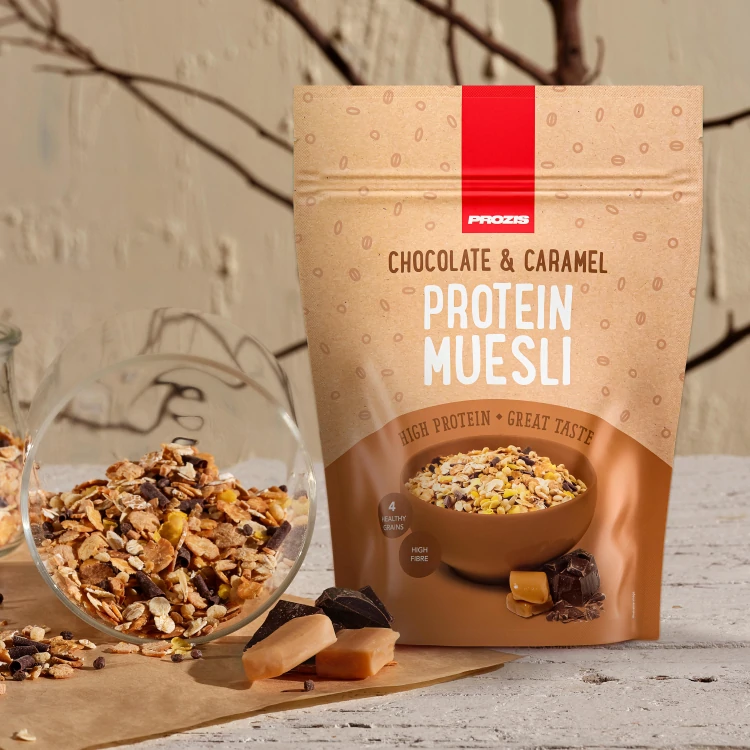 Protein Muesli 400 g Chocolate y caramelo