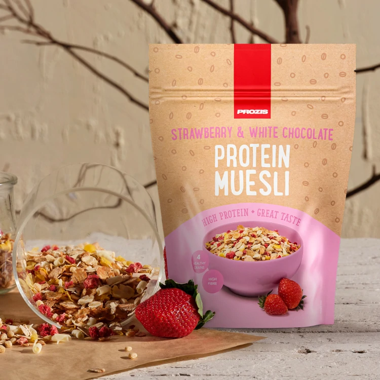Protein Muesli 400 g Fresa y chocolate blanco