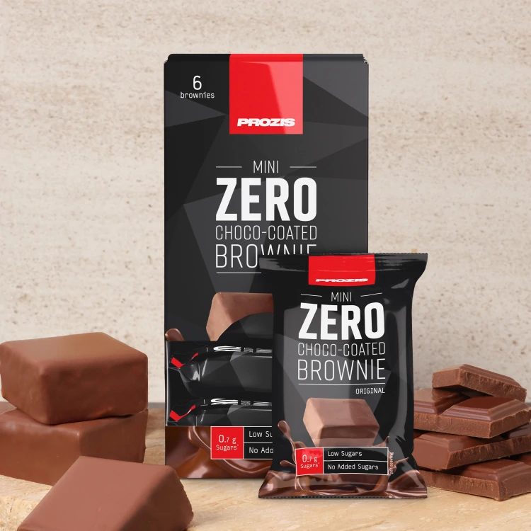 Minibrownie Zero con cobertura de chocolate (6 ud) - Original con cobertura de chocolate con leche