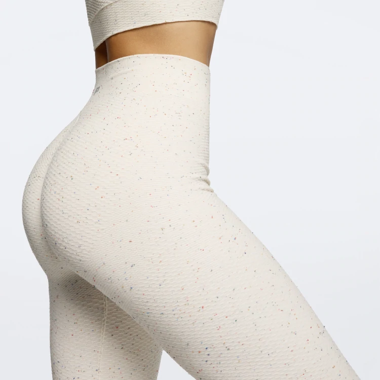 Peach Perfect FX Cotton Regular Waist Leggings - Off White