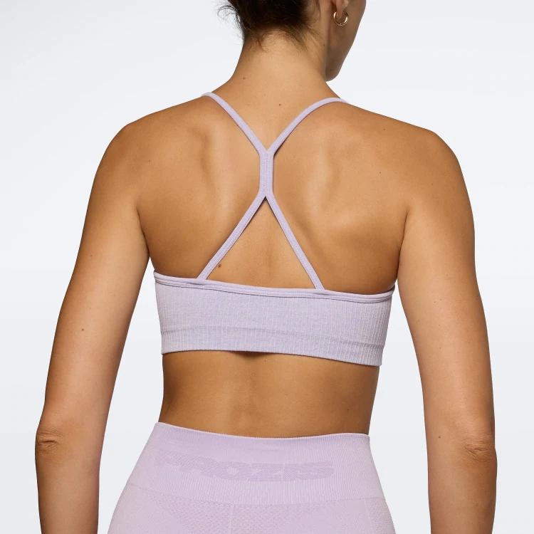 Tough Enough Sports Bra - Light Purple Melange